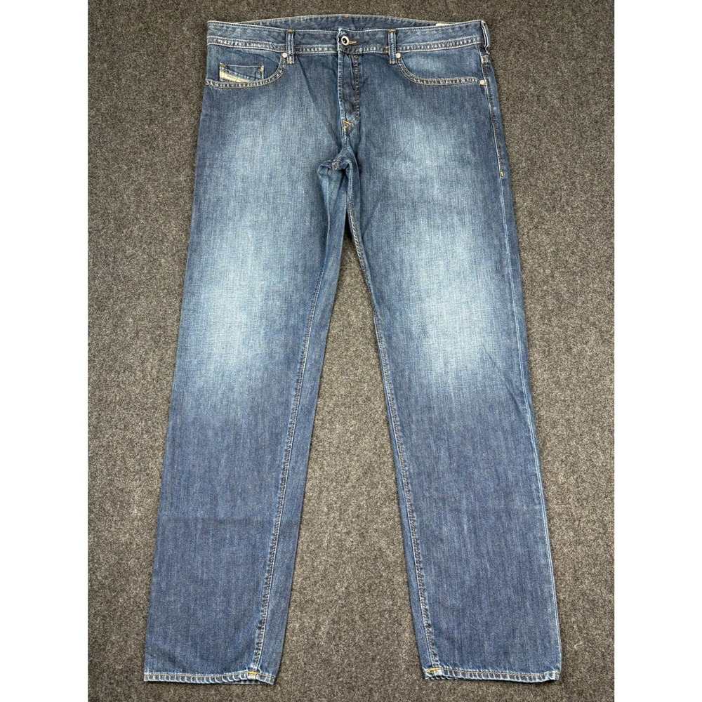 Diesel Buster Regular Slim-Tapered Jeans Blue Denim W40 L34 Made in Tunisia